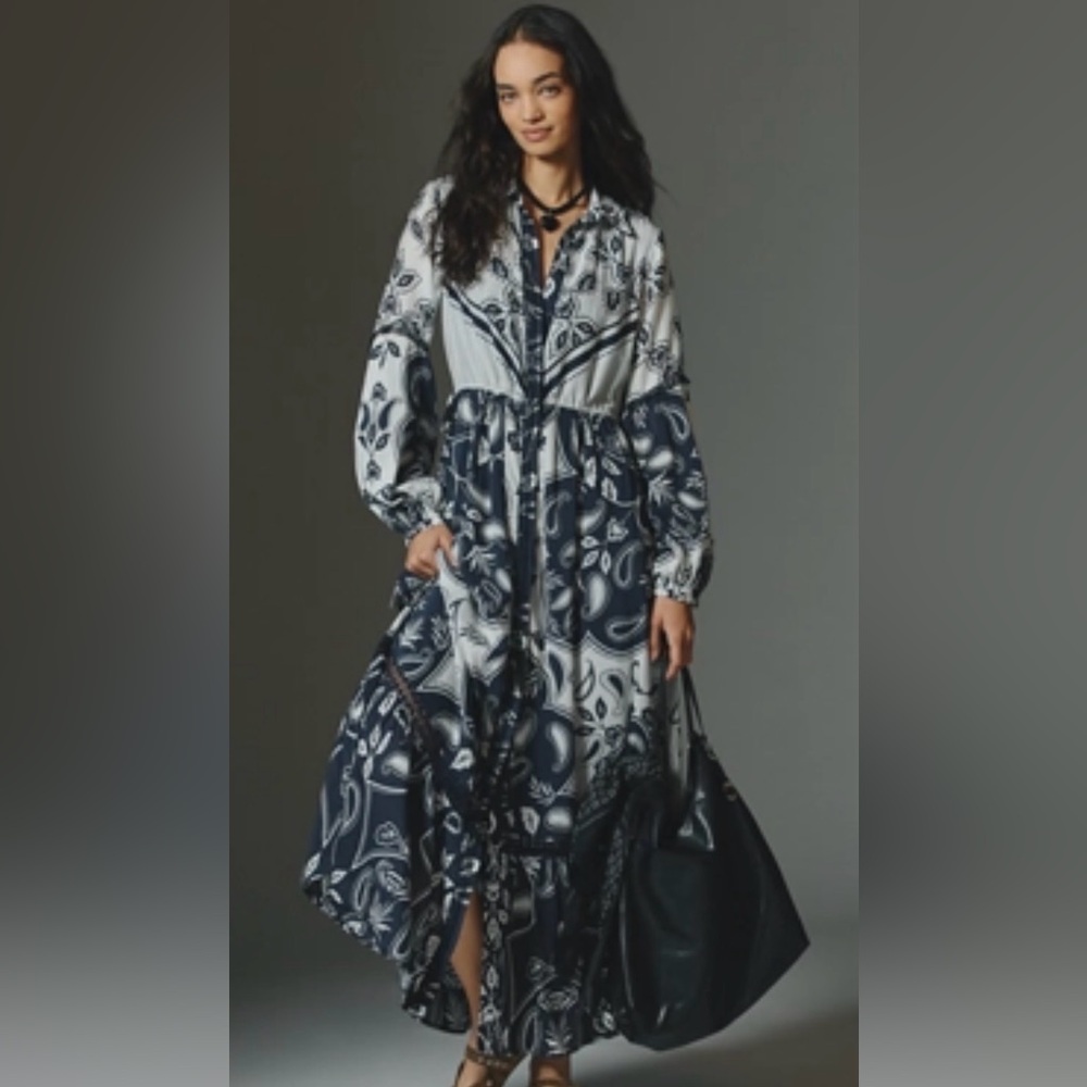 Anthropologie elanora Maxi Shirt Dress